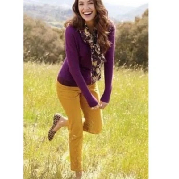 LOFT Pants Jumpsuits Ann Taylor Loft Kate Fit Mustard